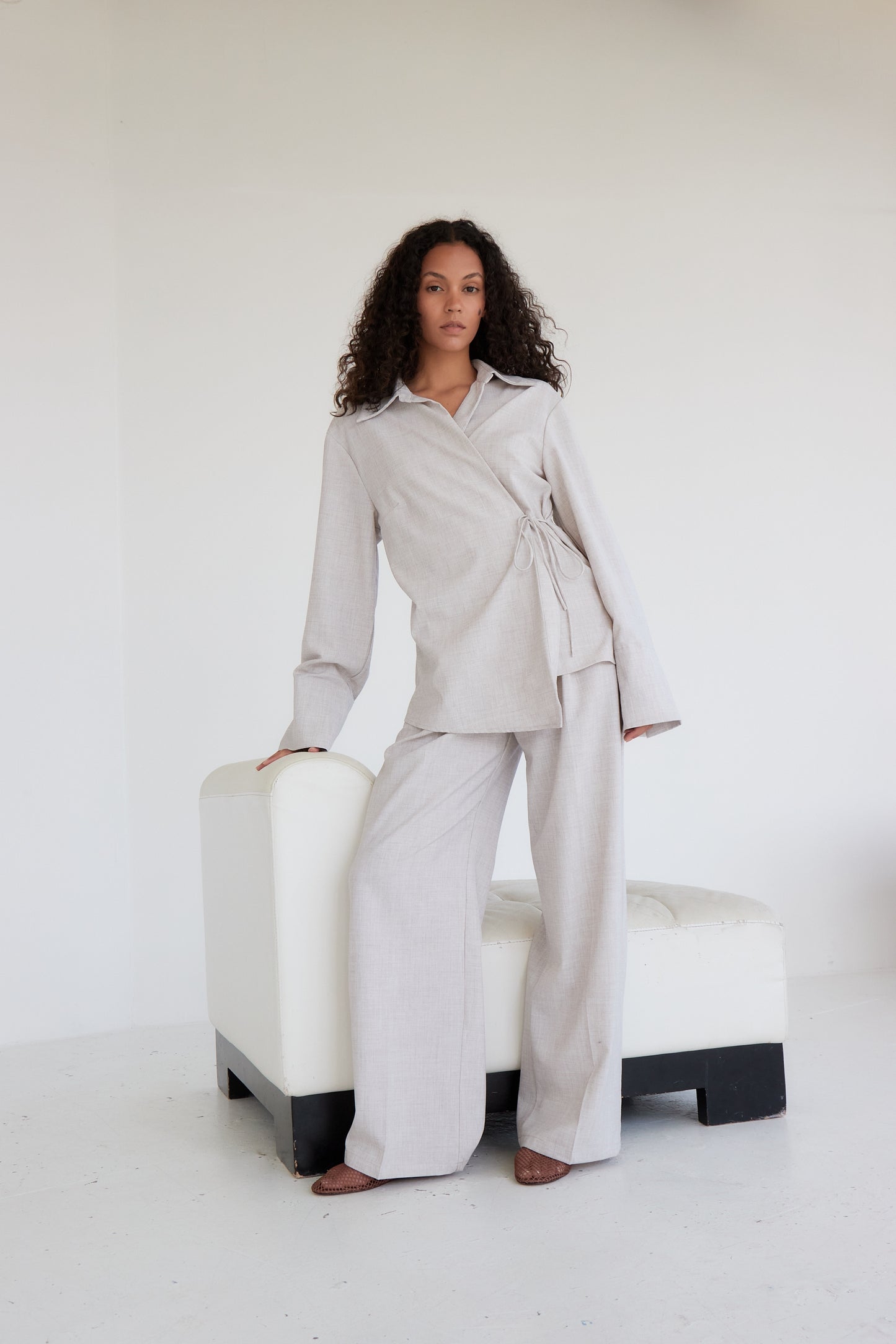 PANTALON TALIA CREME