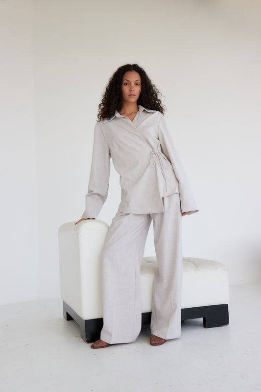 PANTALON TALIA CREME