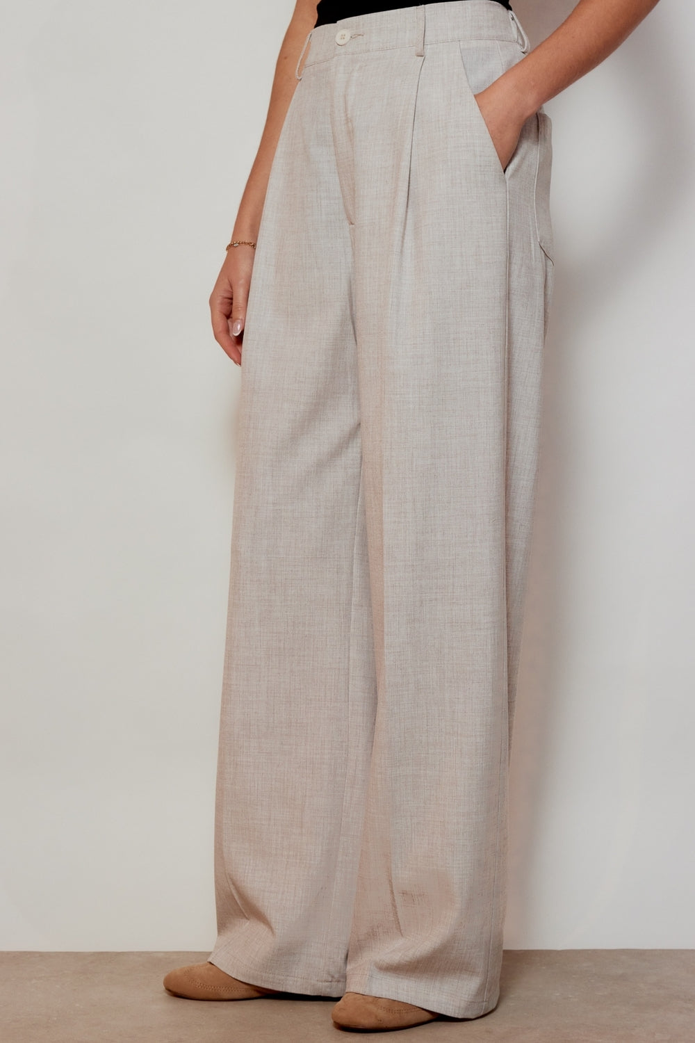 PANTALON TALIA CREME