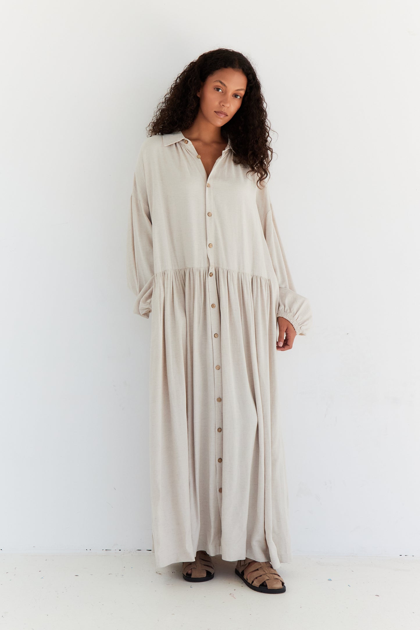 ROBE CELESTE BEIGE