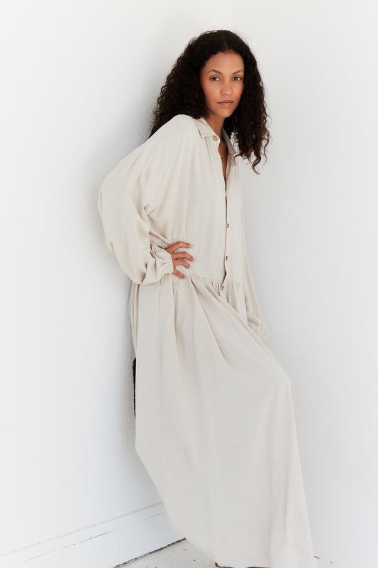 ROBE CELESTE BEIGE