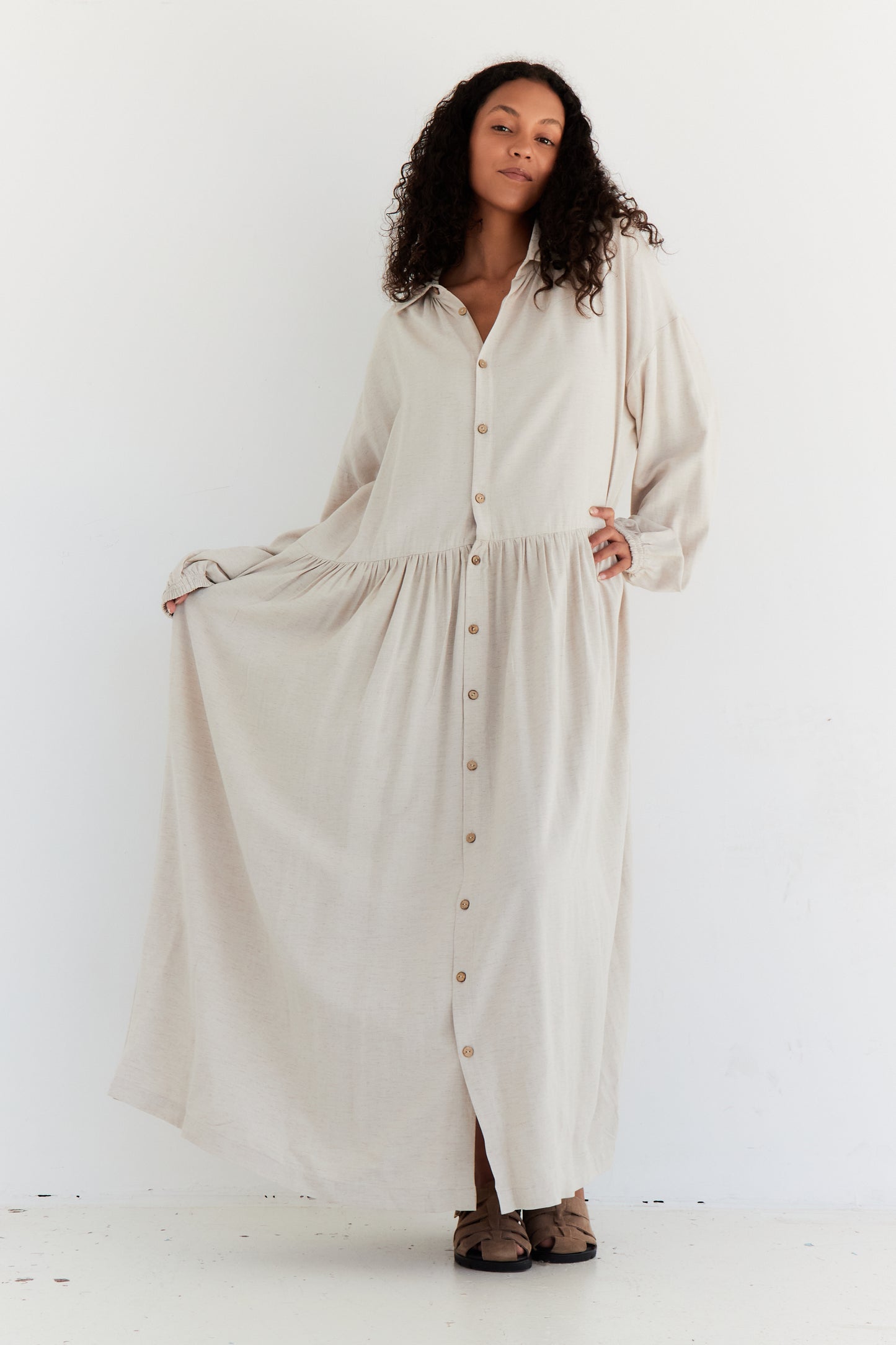 ROBE CELESTE BEIGE