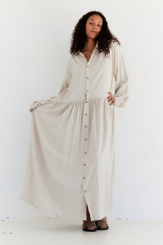 ROBE CELESTE BEIGE