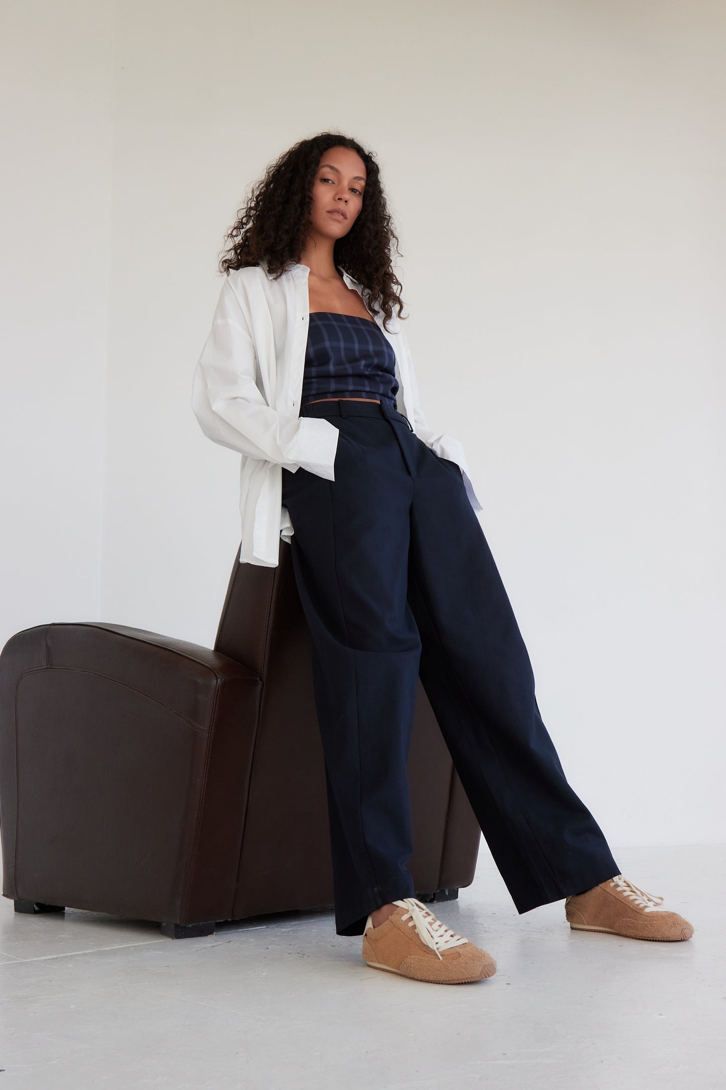 PANTALON SOLENE MARINE