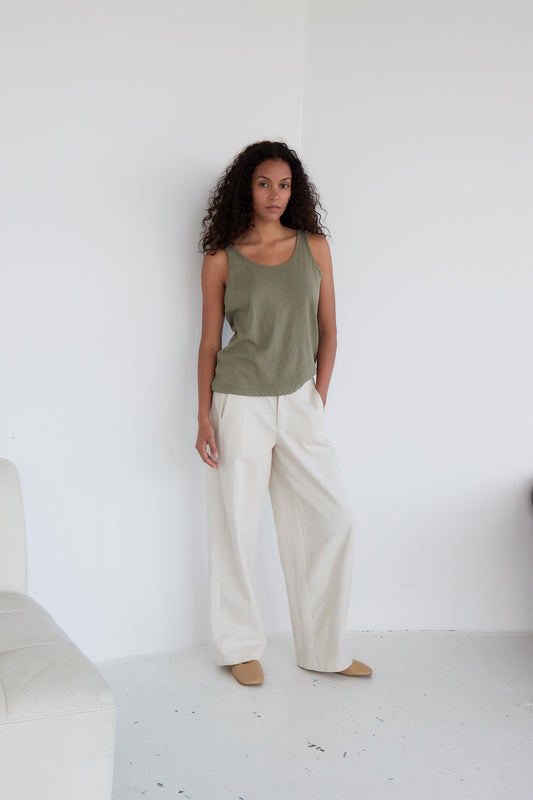 PANTALON SOLENE CREME