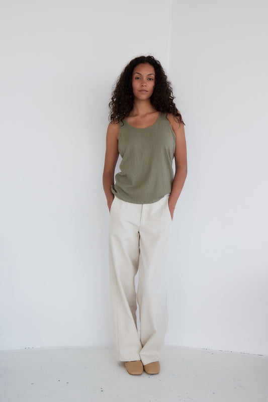 PANTALON SOLENE CREME