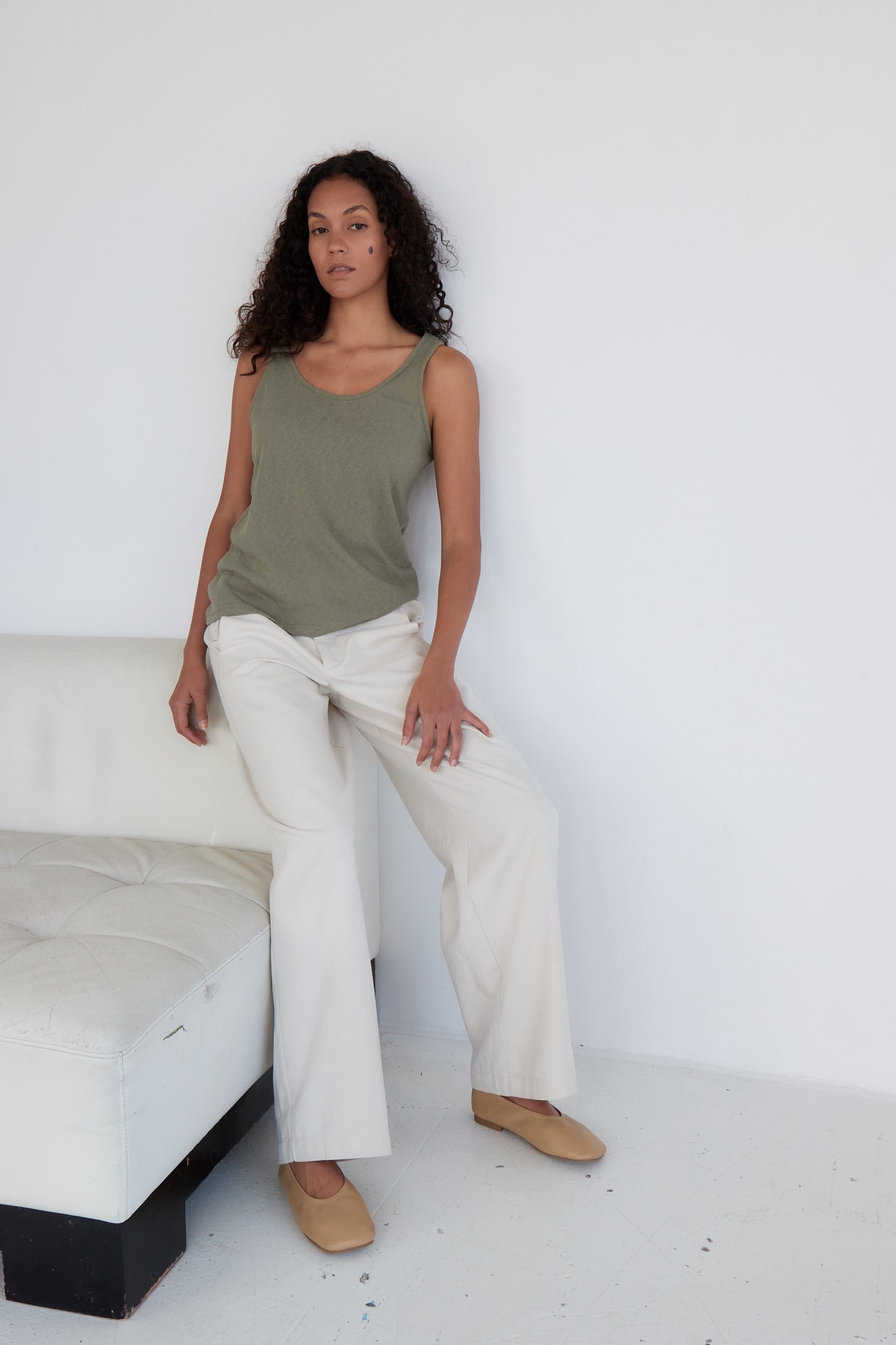 PANTALON SOLENE CREME