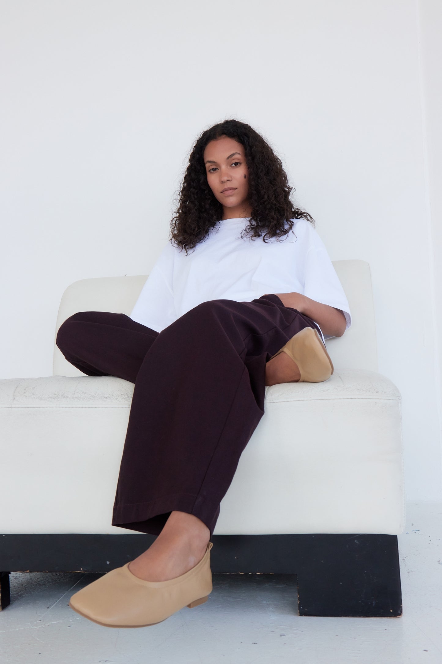PANTALON SOLENE PRUNE