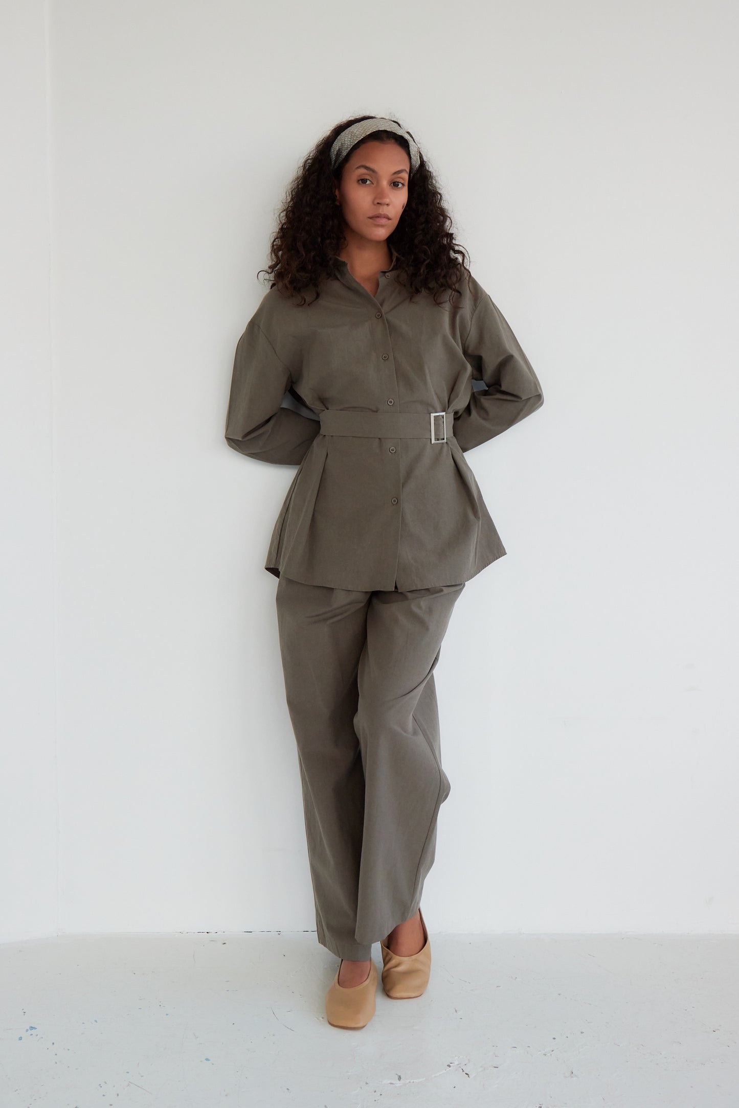 PANTALON GIULIA OLIVE