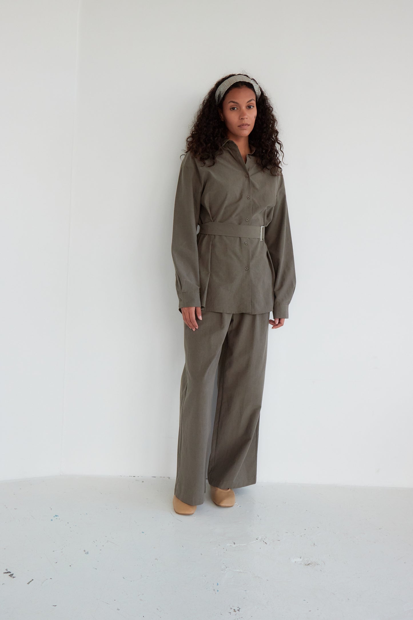 PANTALON GIULIA OLIVE