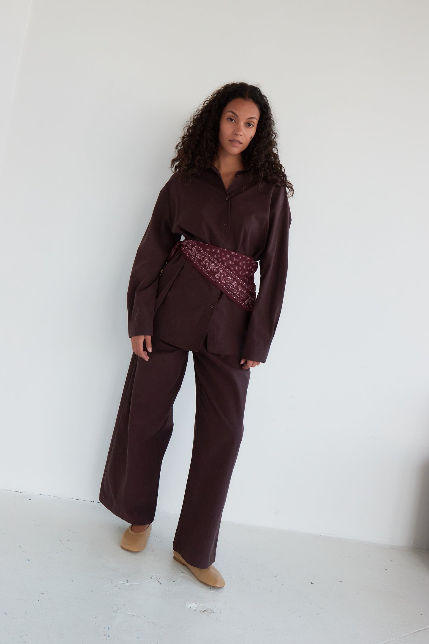 CHEMISE GIULIA PRUNE