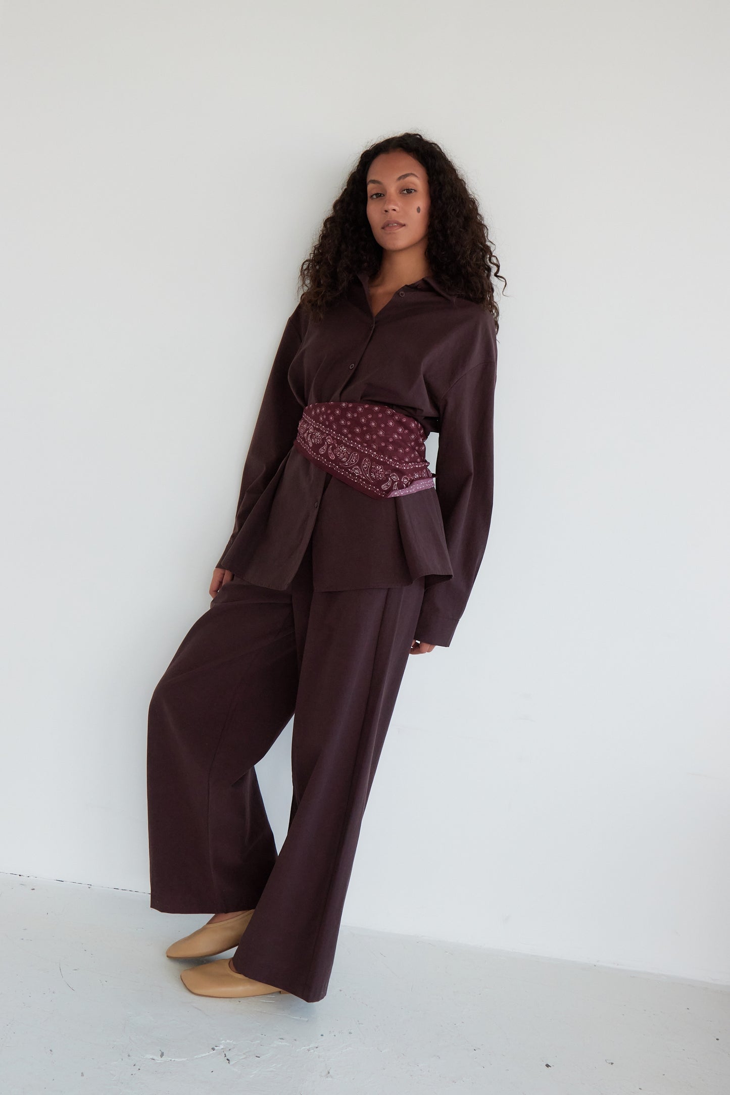 PANTALON GIULIA PRUNE