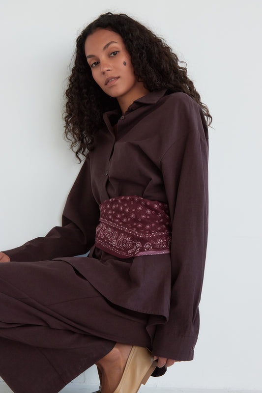 CHEMISE GIULIA PRUNE