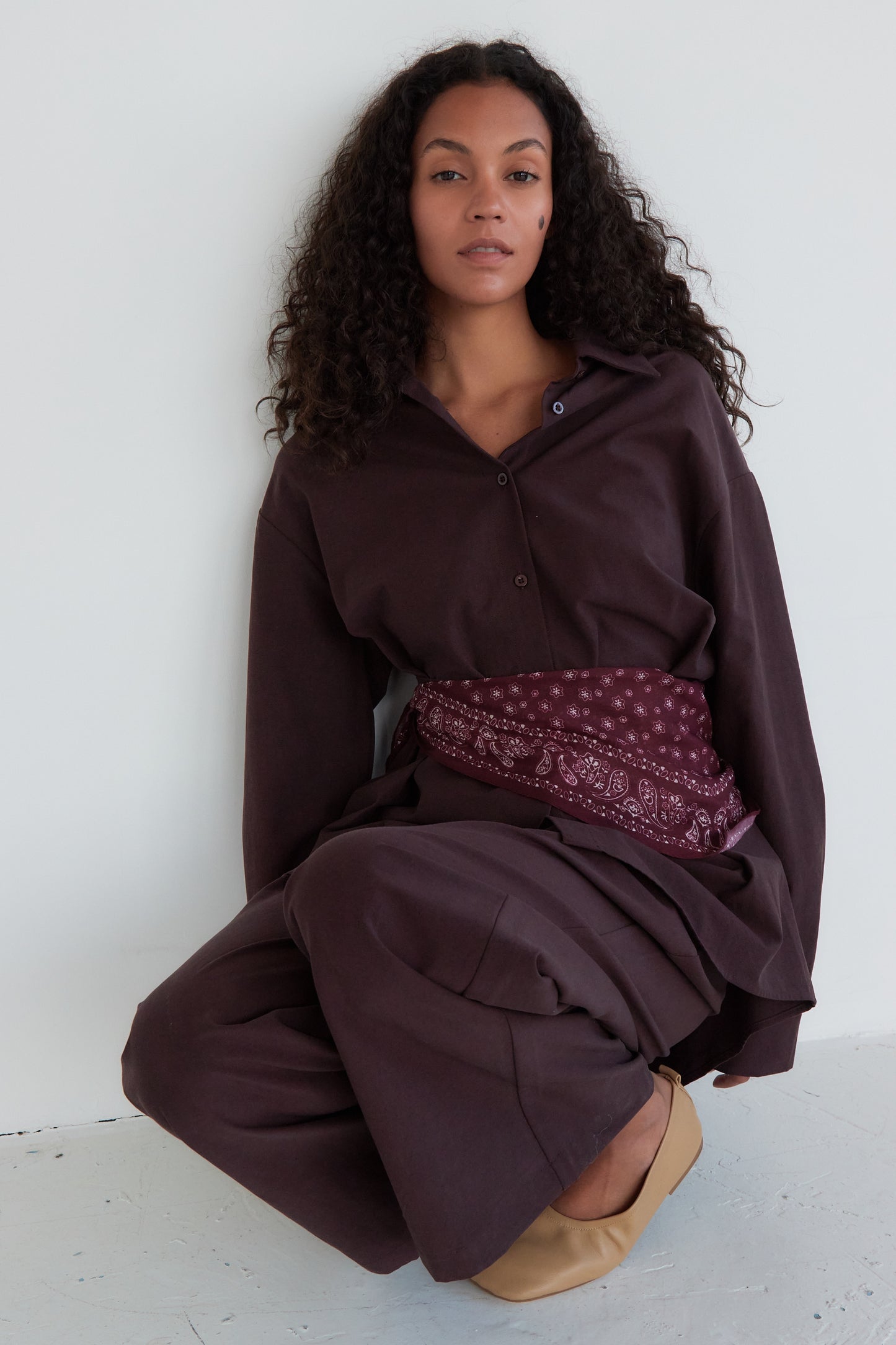 CHEMISE GIULIA PRUNE