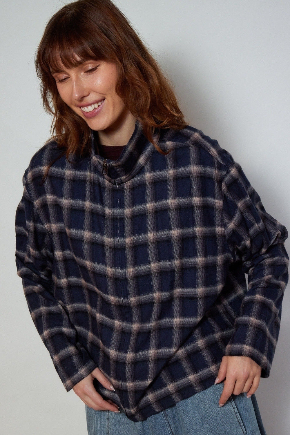 CHEMISE ROMANE BLEU