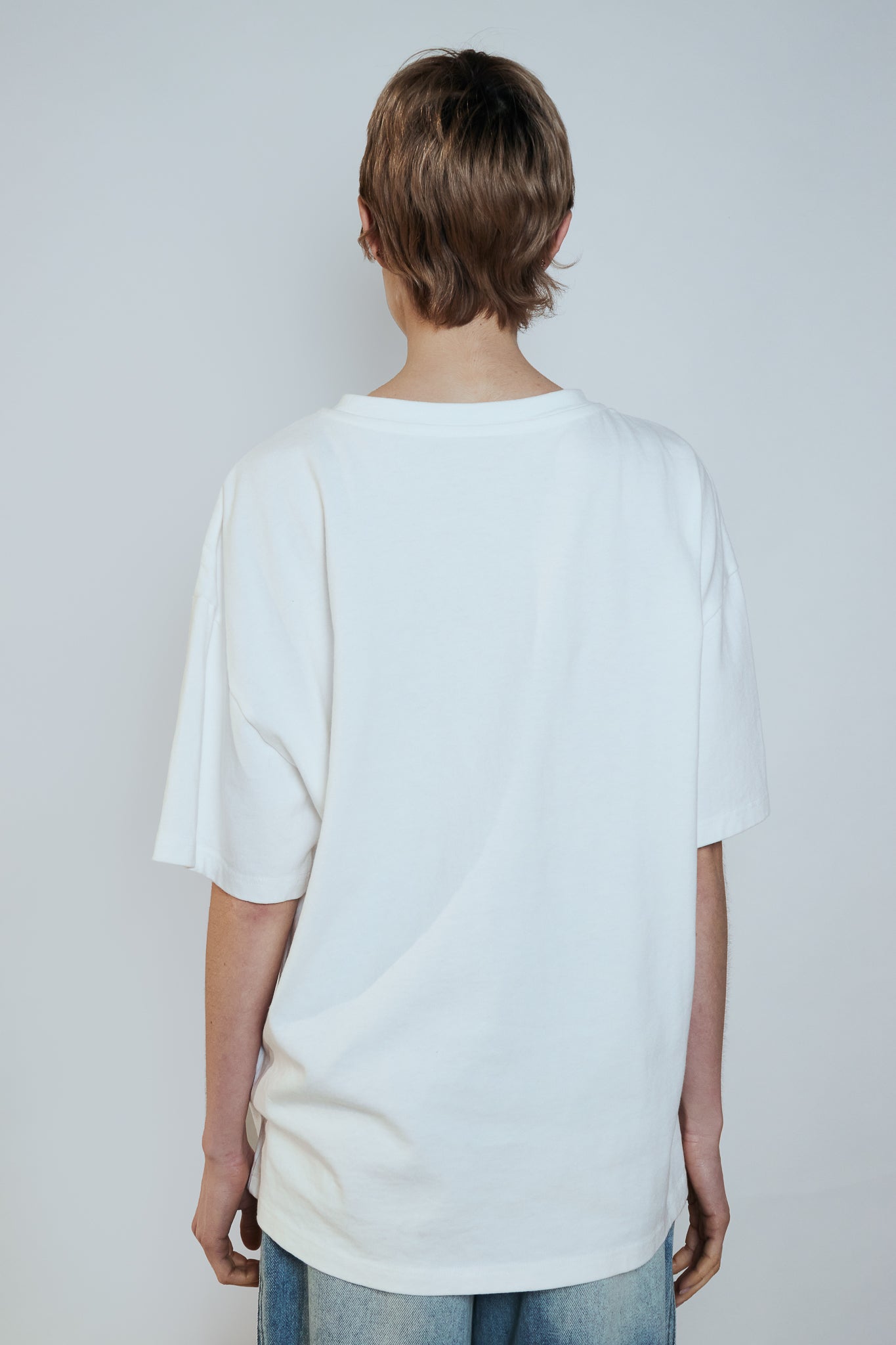 T-SHIRT SMILE BLANC