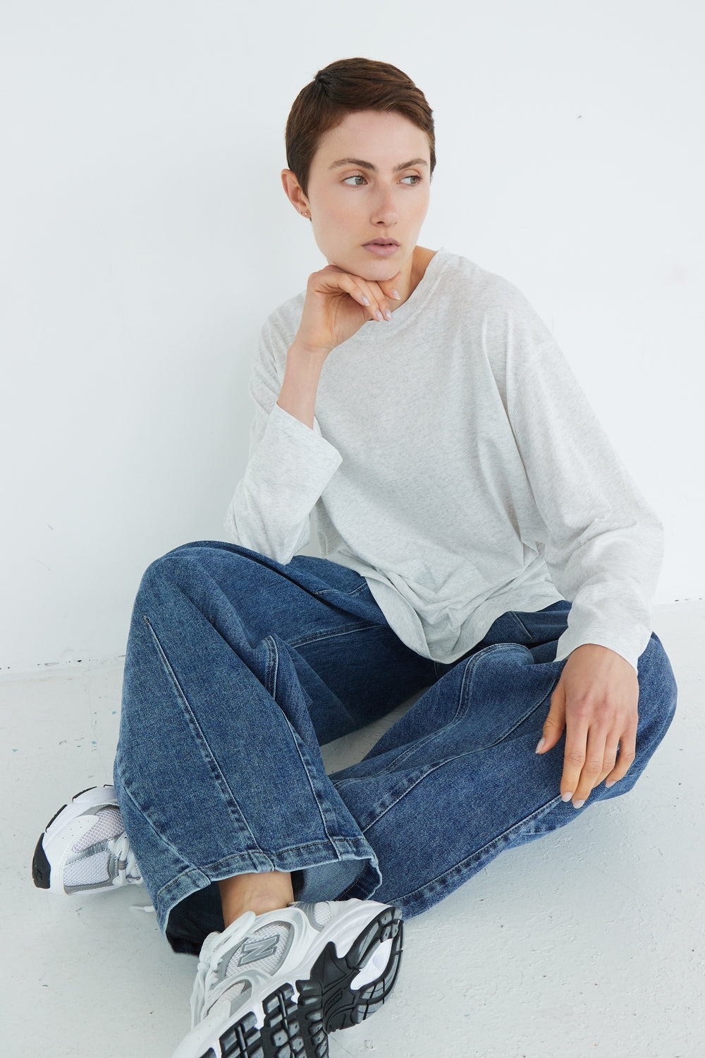 T-SHIRT MAEVE GRIS CLAIR