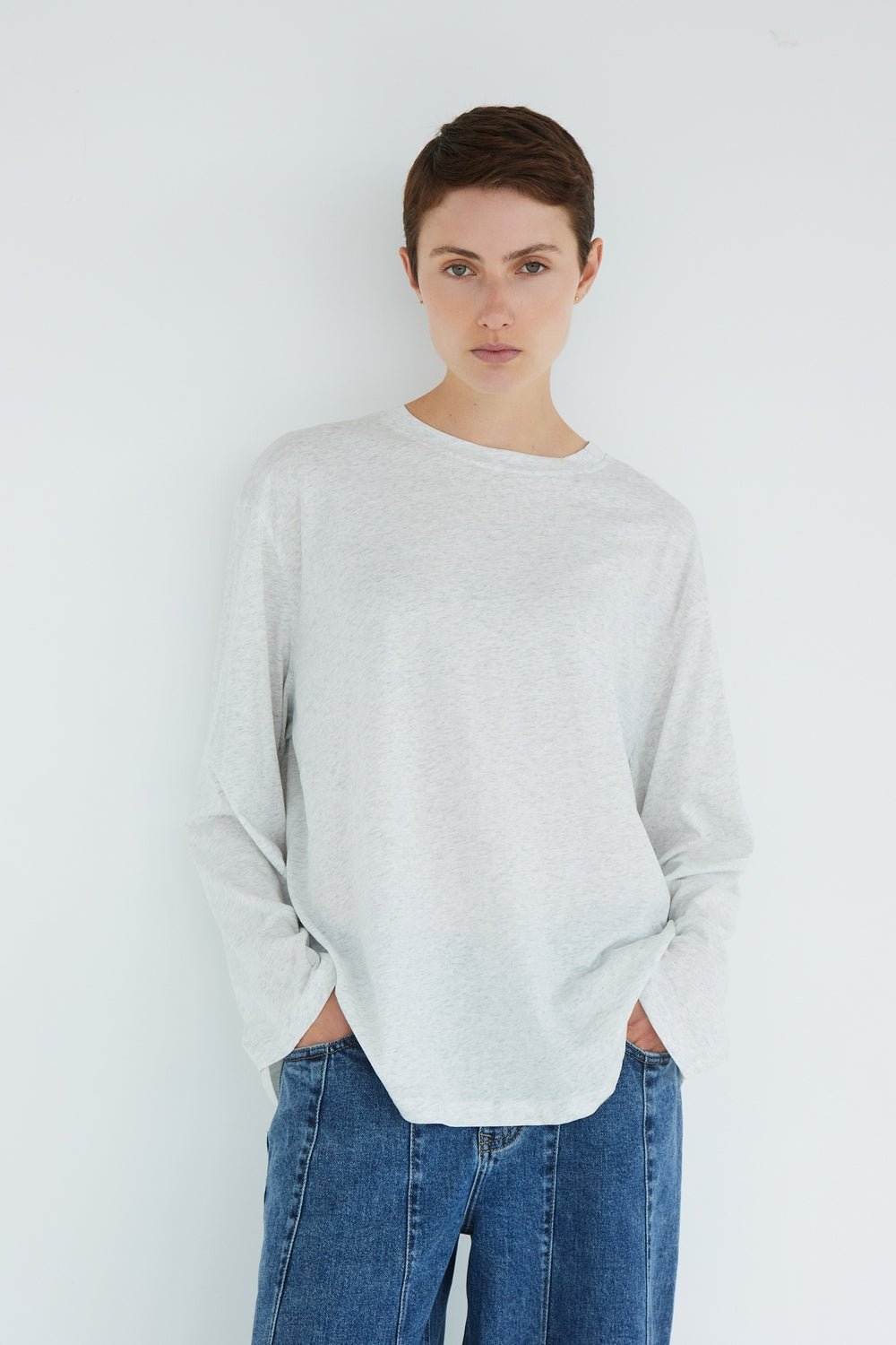 T-SHIRT MAEVE GRIS CLAIR