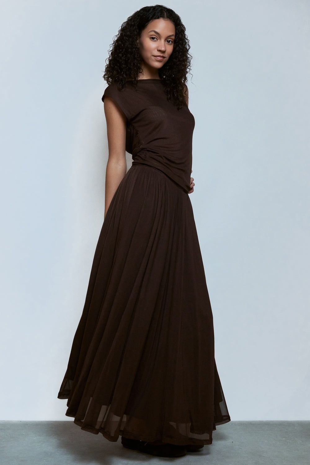 ROBE ELIANE CHOCOLAT