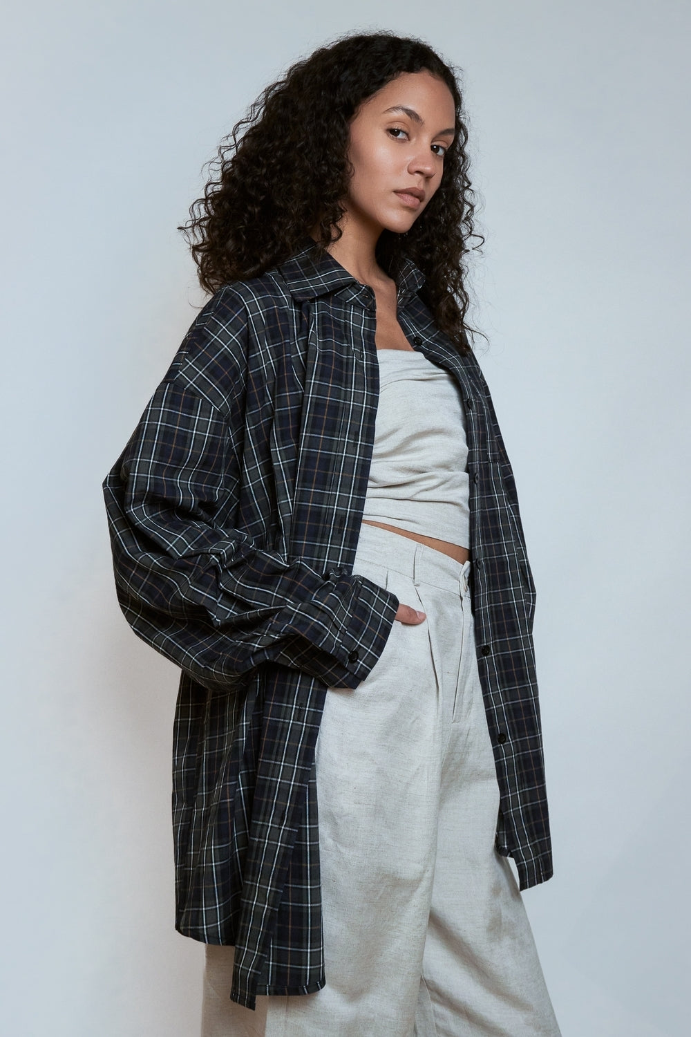 CHEMISE LENA KAKI