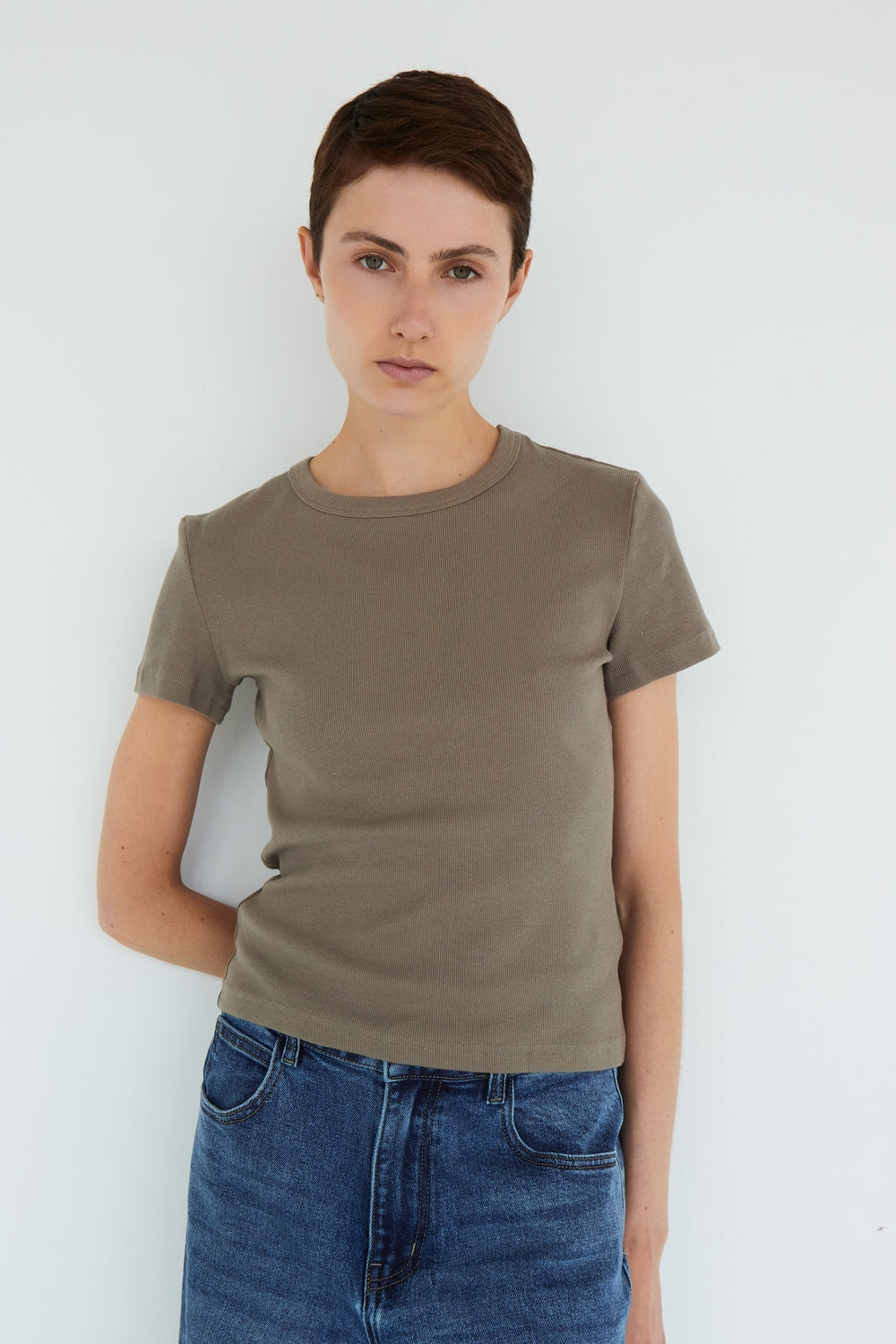 T-SHIRT ELISE KAKI
