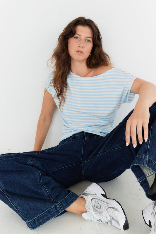 T-SHIRT LISA BLEU