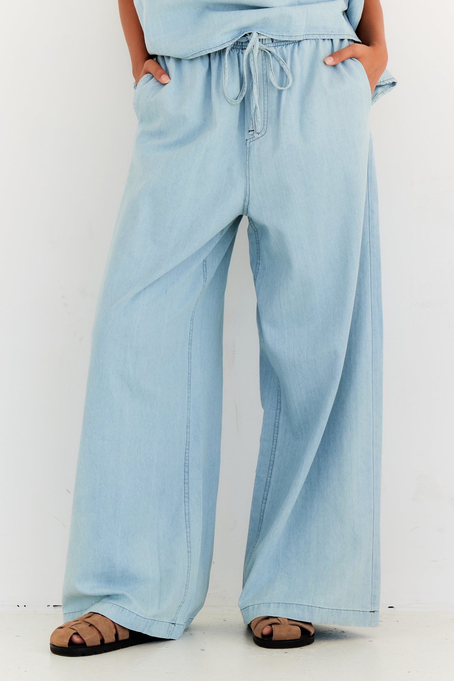 PANTALON IRIS BLEU CLAIR