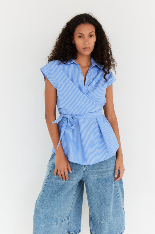 CHEMISE CAMILLE BLEU CLAIR