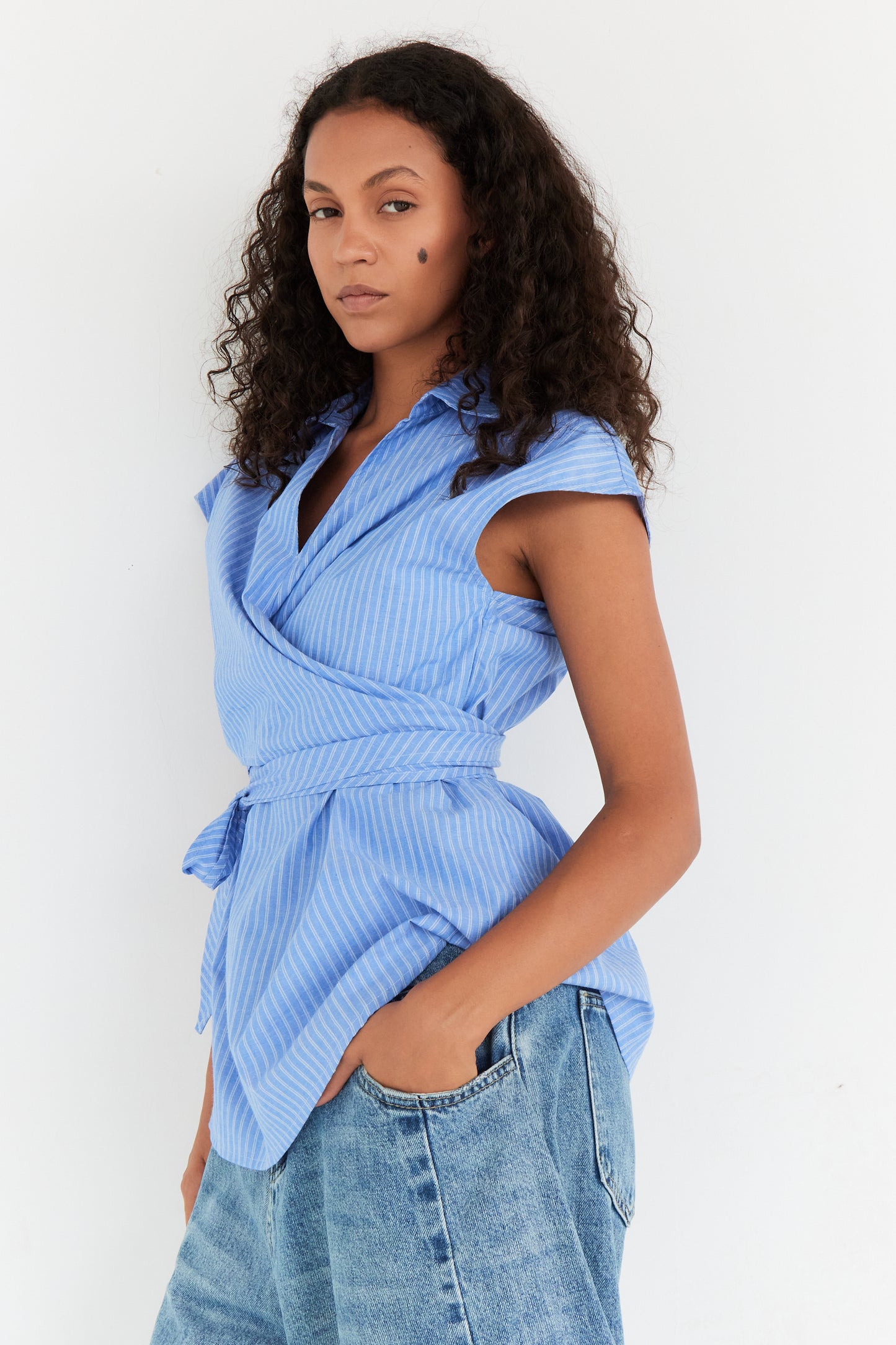 CHEMISE CAMILLE BLEU CLAIR