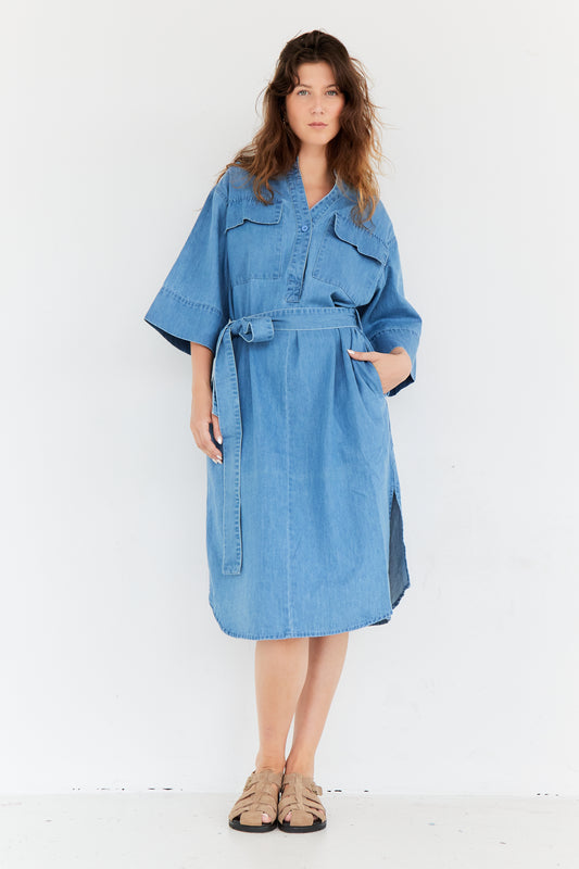 ROBE MATHILDE BLEU