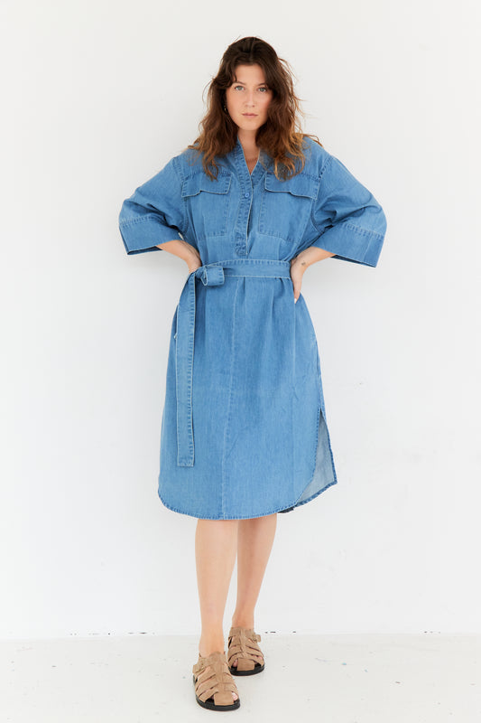 ROBE MATHILDE BLEU