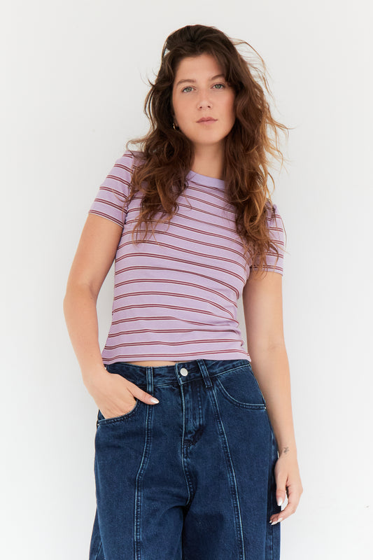 T-SHIRT LEA LILAS