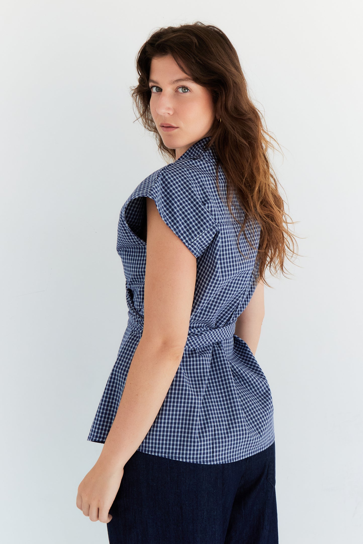 CHEMISE CLAUDIA BLEU FONCE