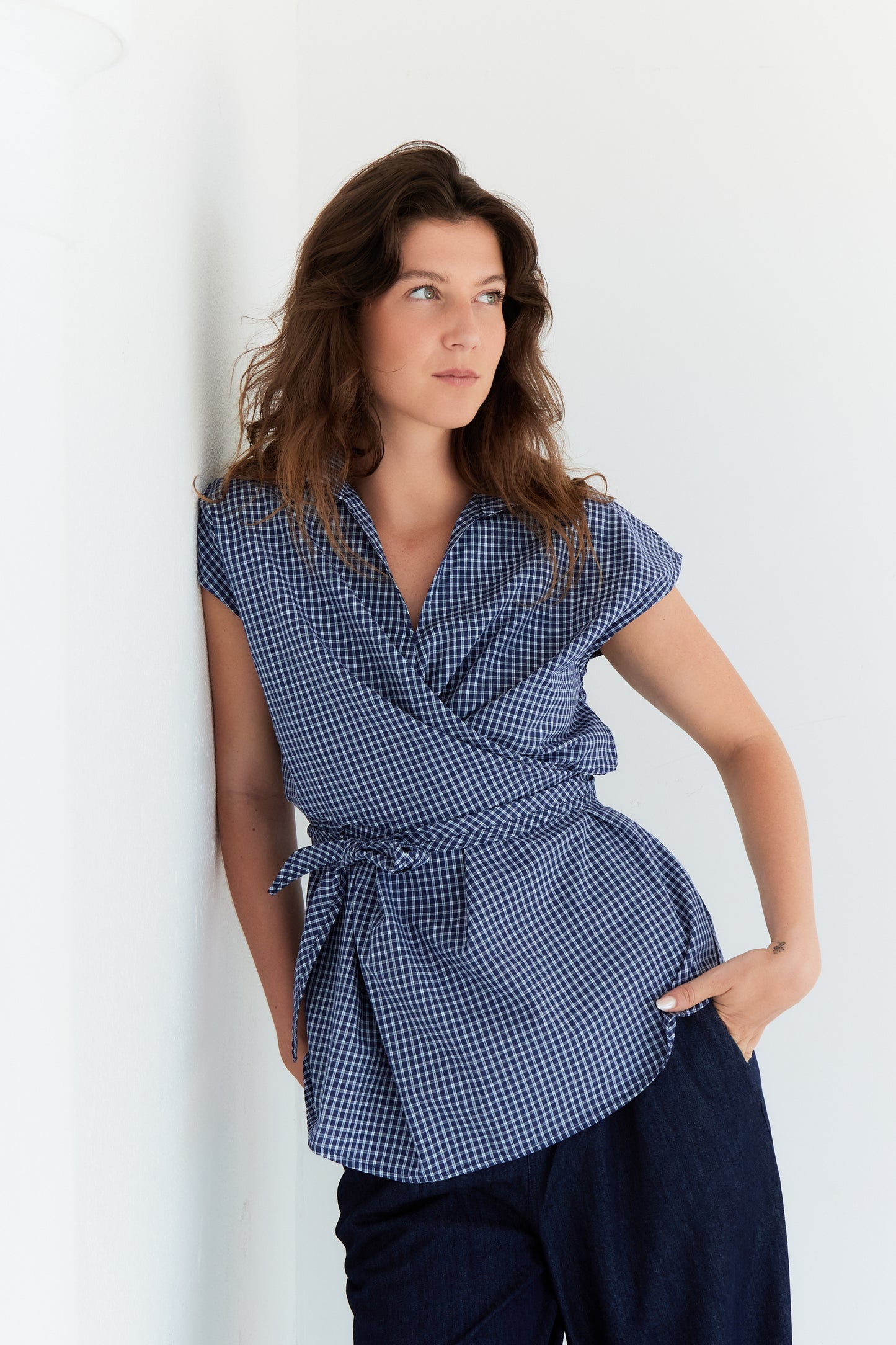 CHEMISE CLAUDIA BLEU FONCE