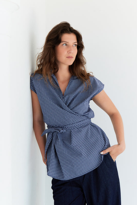 CHEMISE CLAUDIA BLEU FONCE