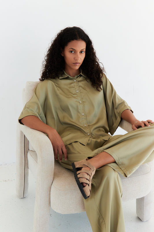 CHEMISE SAGE OLIVE