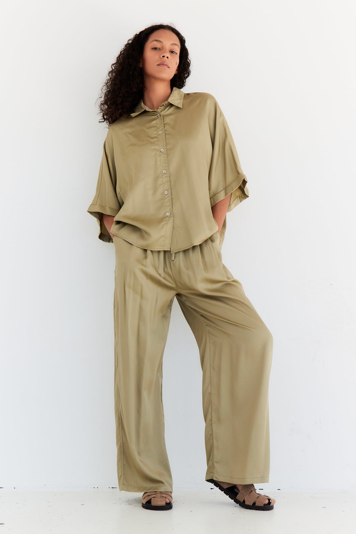 CHEMISE SAGE OLIVE
