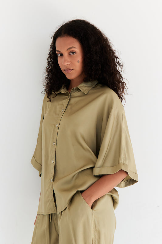 CHEMISE SAGE OLIVE
