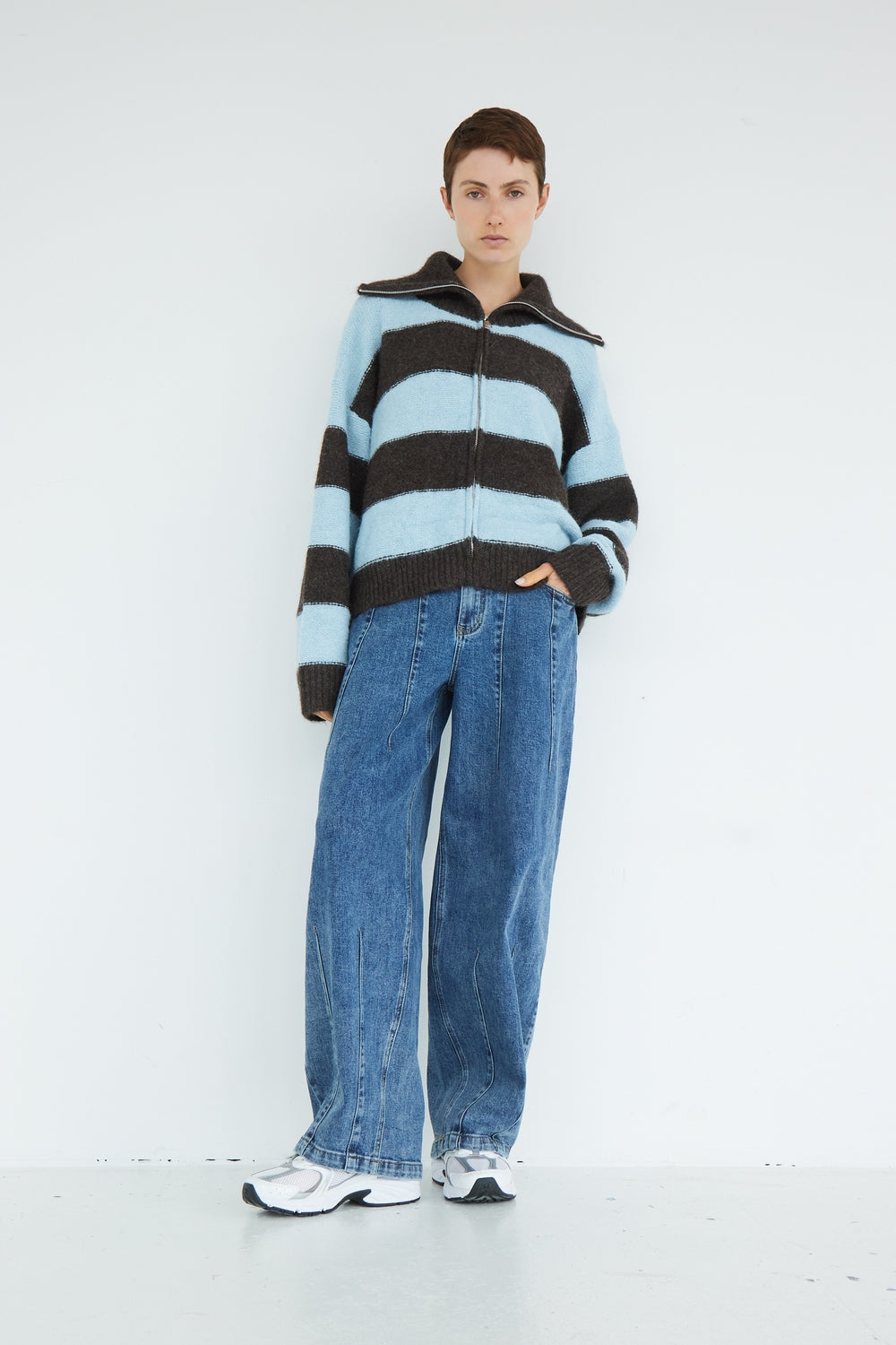 NAWEL BLUE WAISTCOAT
