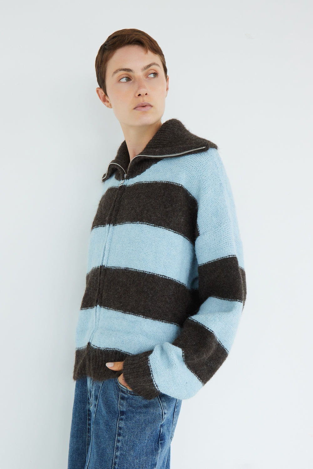 NAWEL BLUE WAISTCOAT