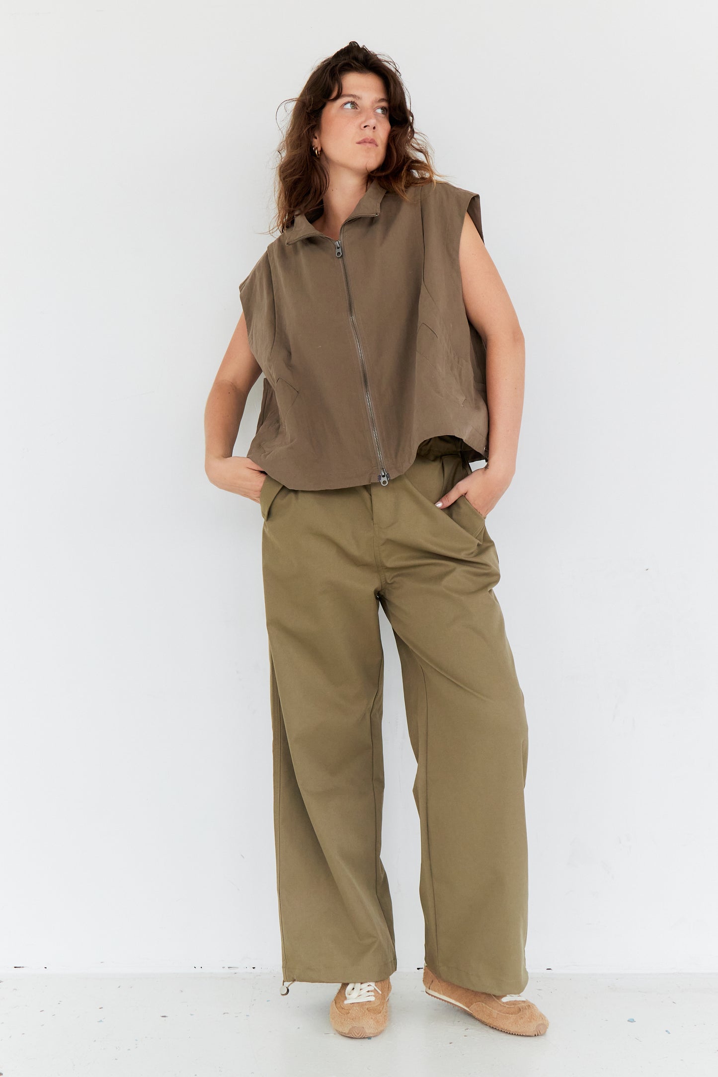 GILET TESS TAUPE