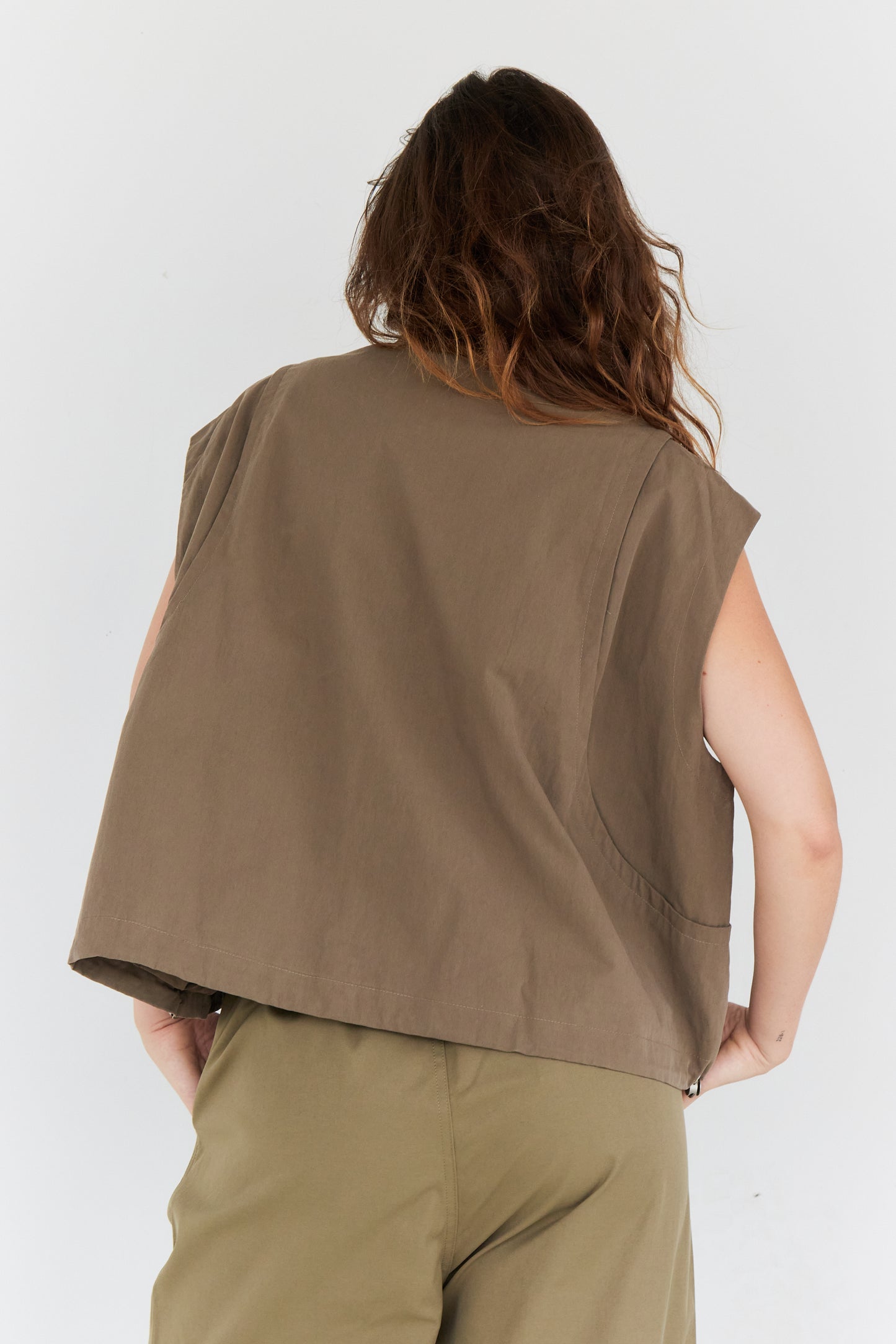 GILET TESS TAUPE