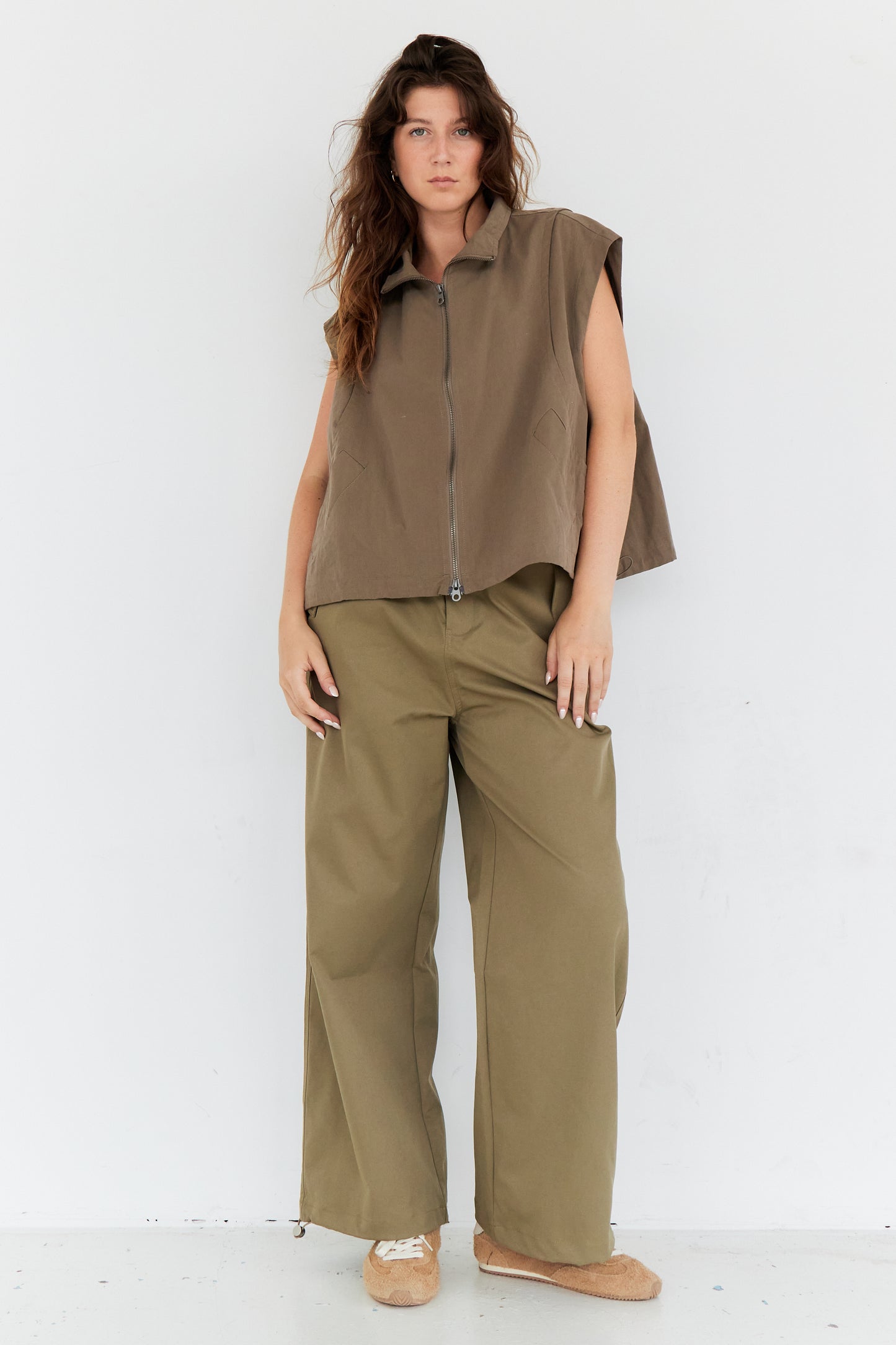 GILET TESS TAUPE
