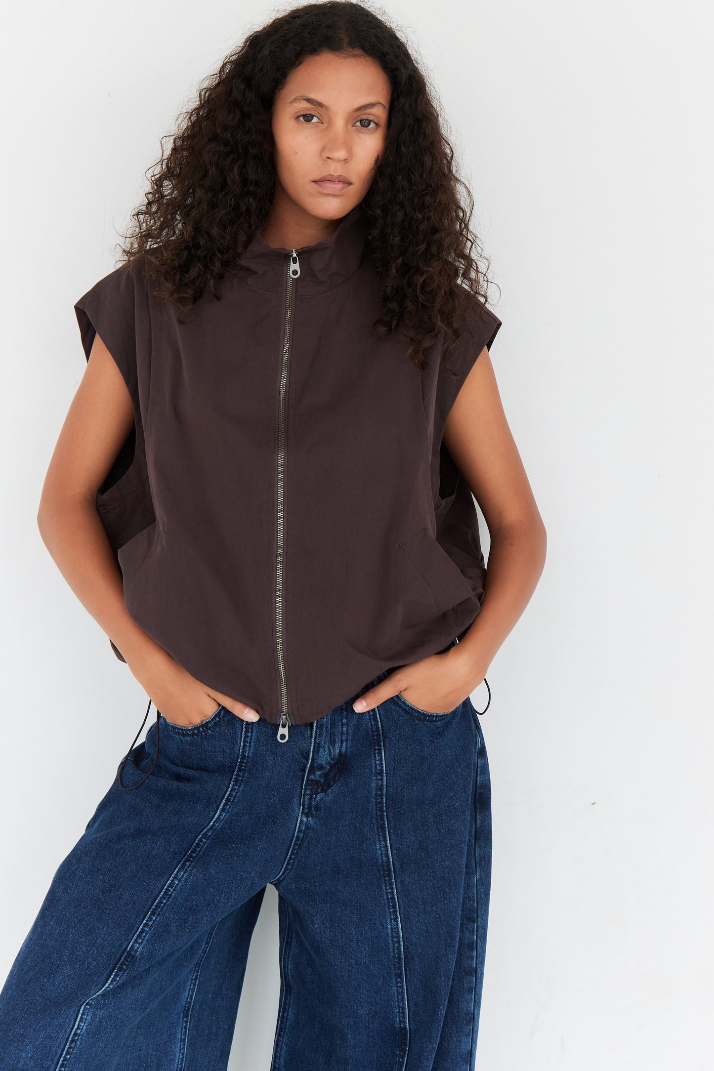 GILET TESS CHOCOLAT