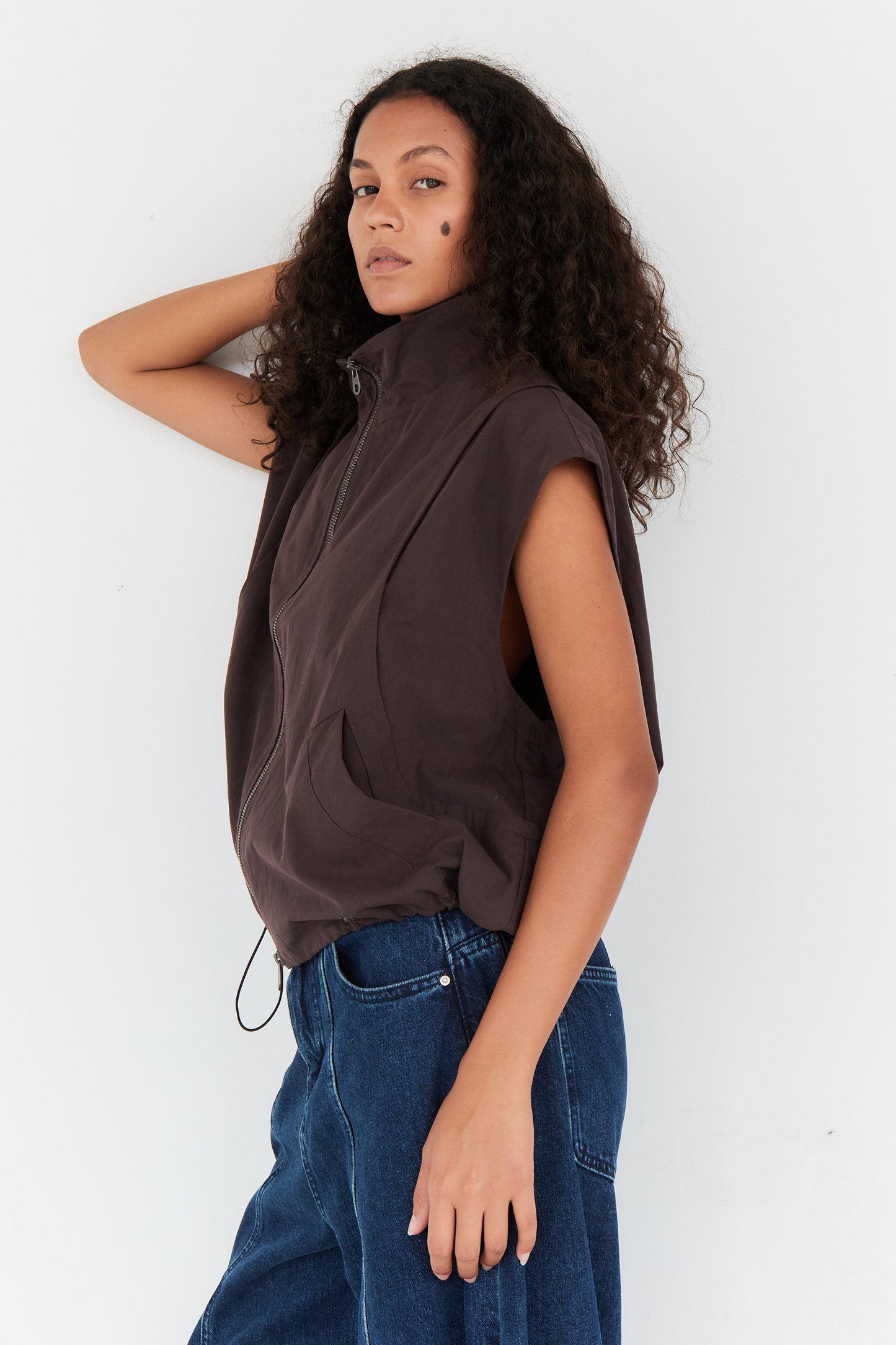 GILET TESS CHOCOLAT