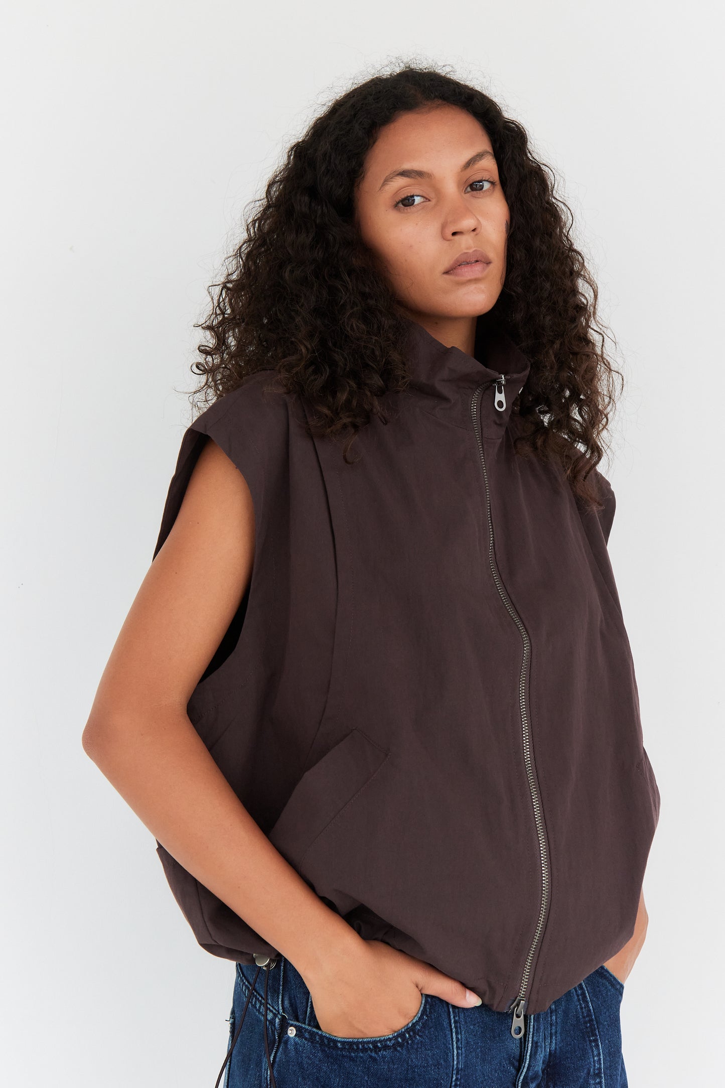 GILET TESS CHOCOLAT