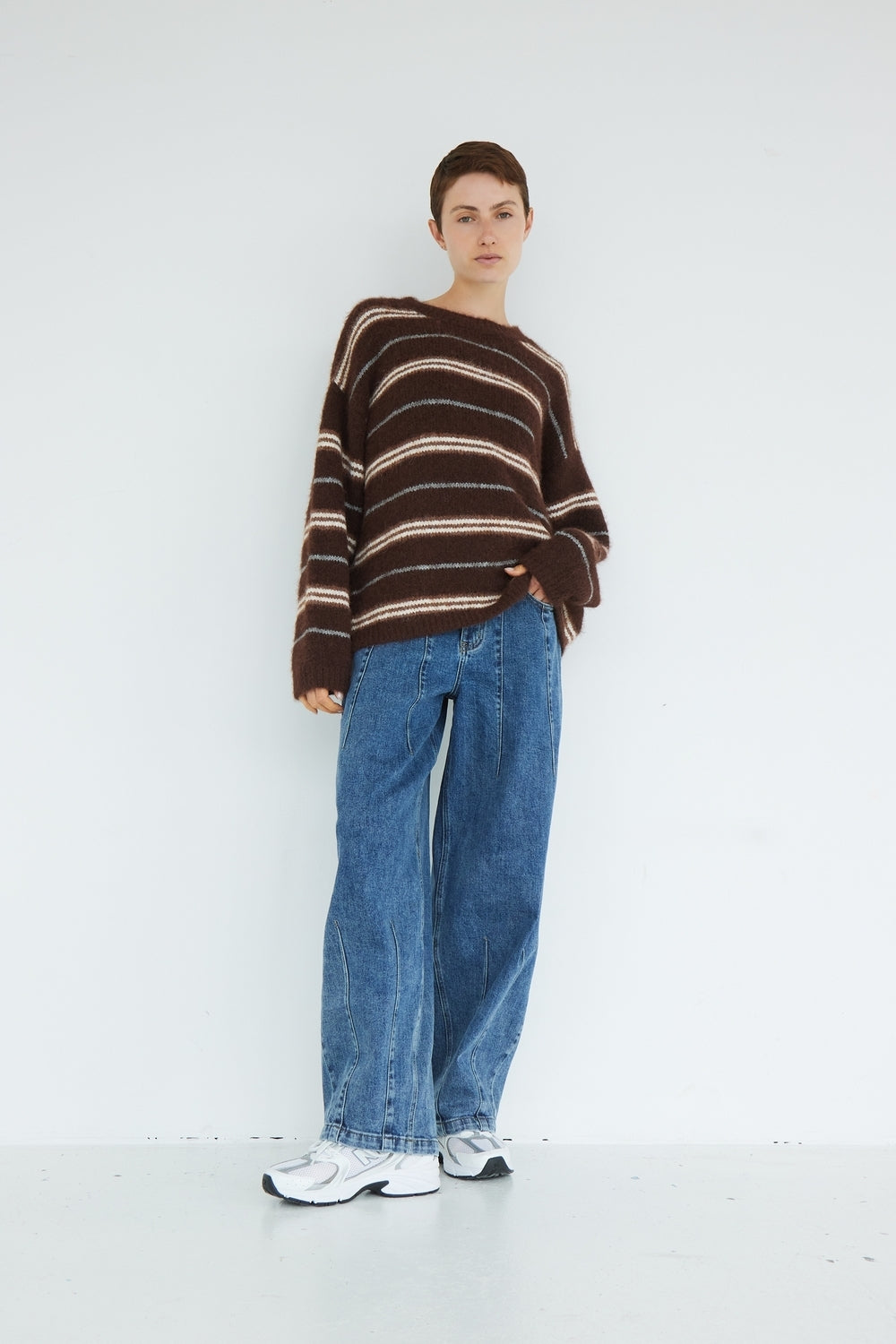 PULL ALINE CHOCOLAT