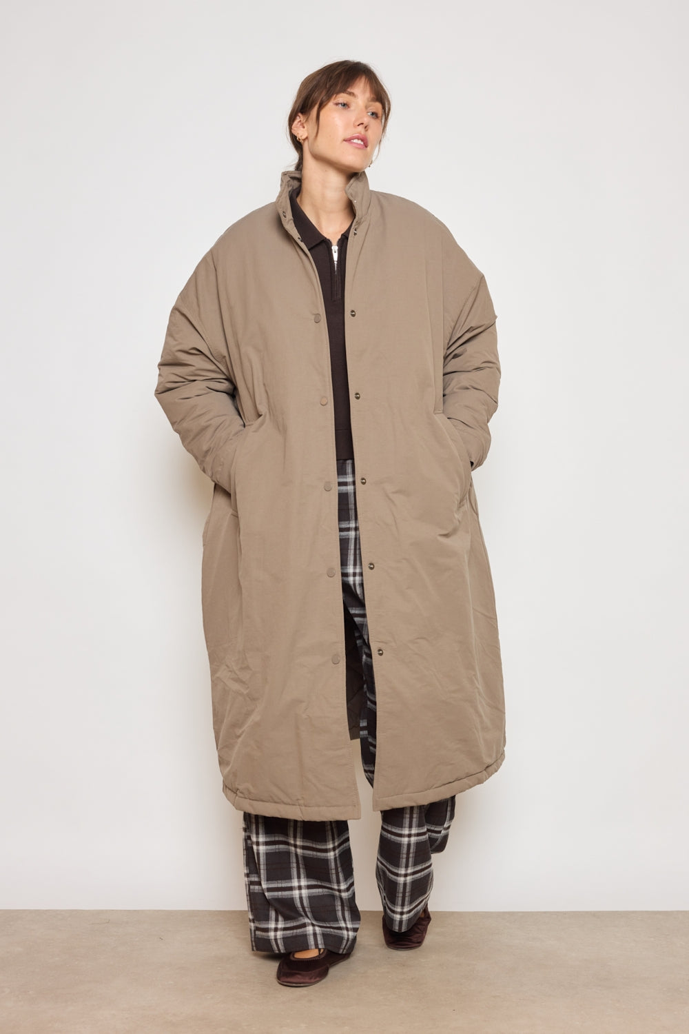 MANTEAU ELAN TAUPE