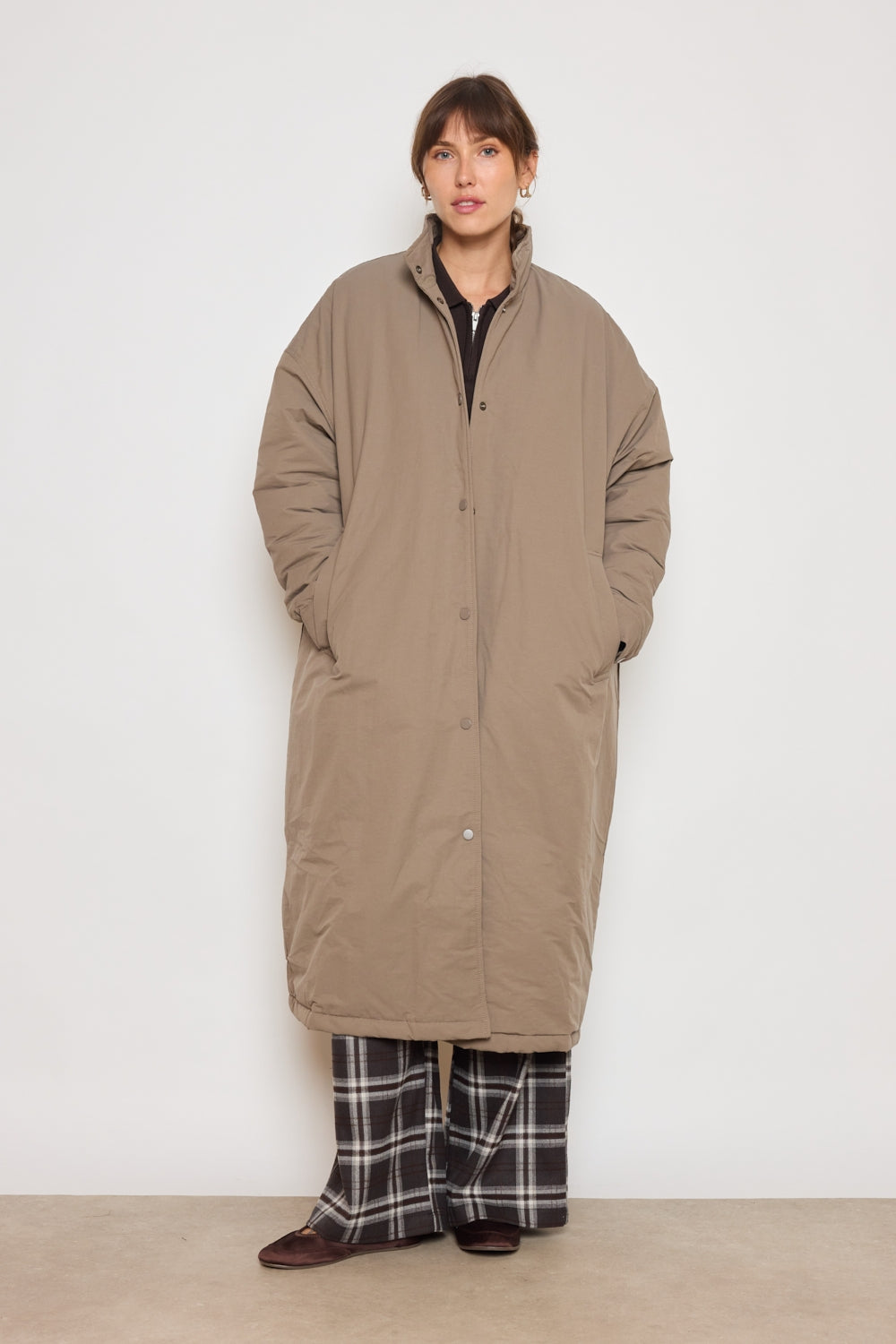 MANTEAU ELAN TAUPE