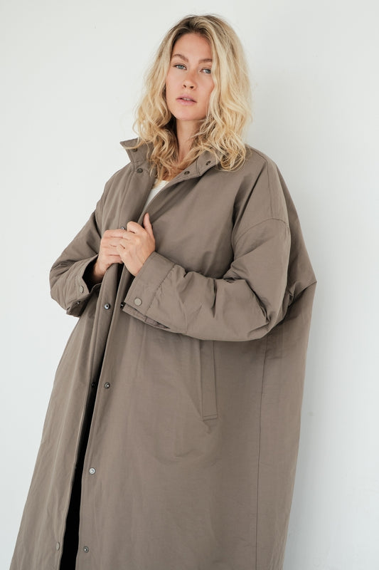 MANTEAU ELAN TAUPE